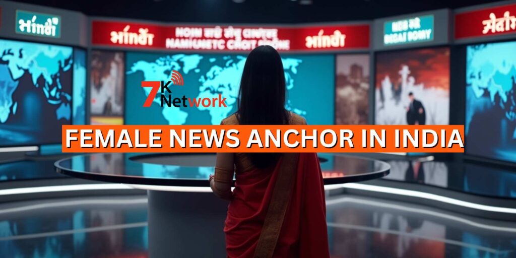 Female News Anchor in India