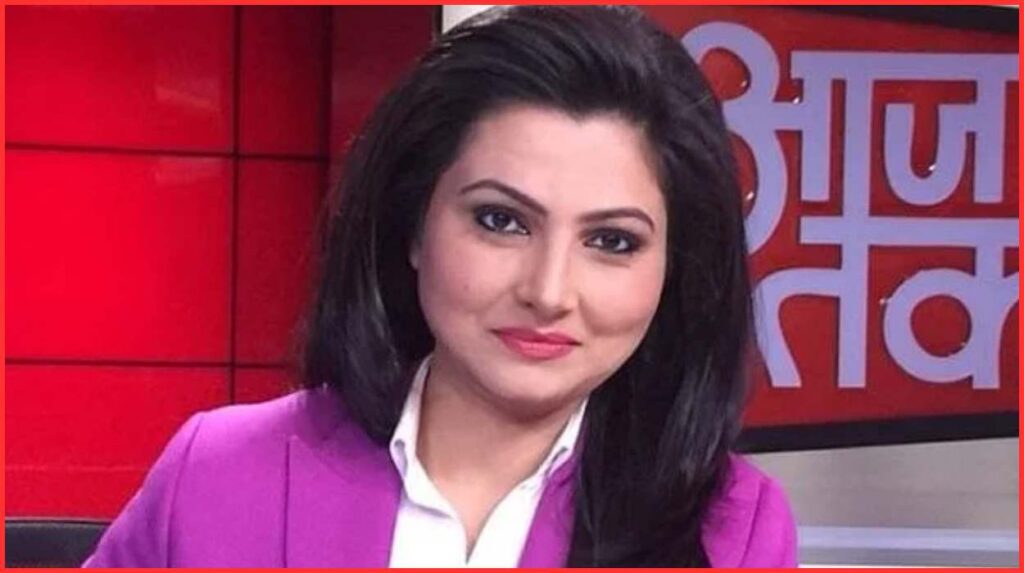 Female News Anchor in India