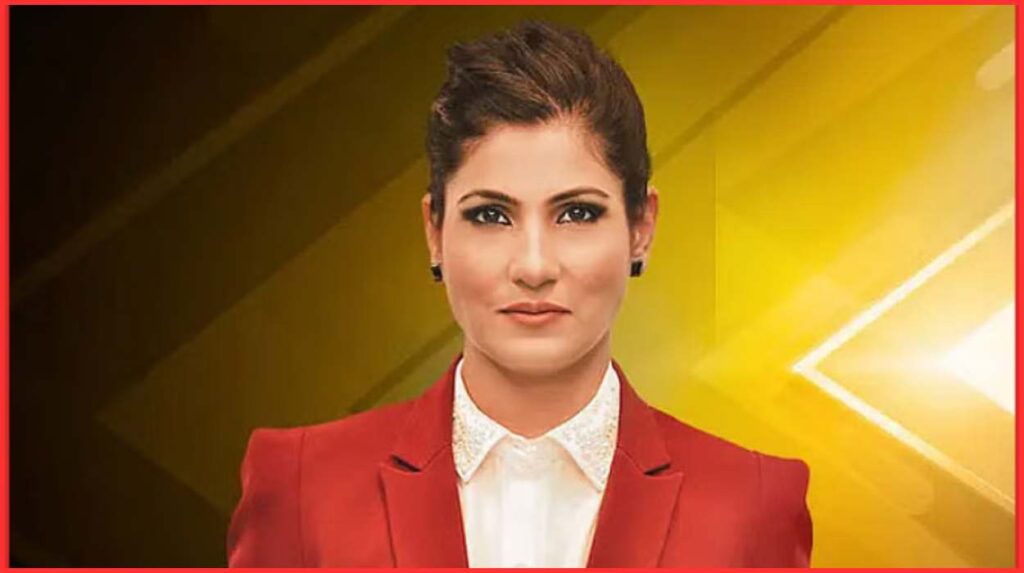 Female News Anchor in India