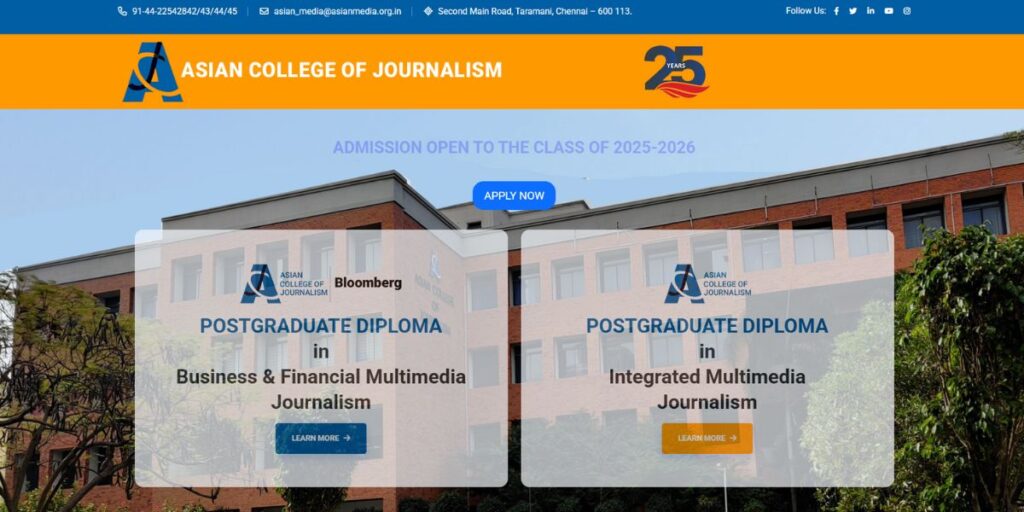 Best Journalism Colleges in India
