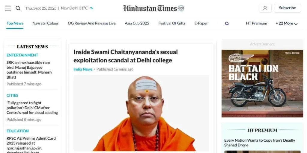 Top News Websites in India