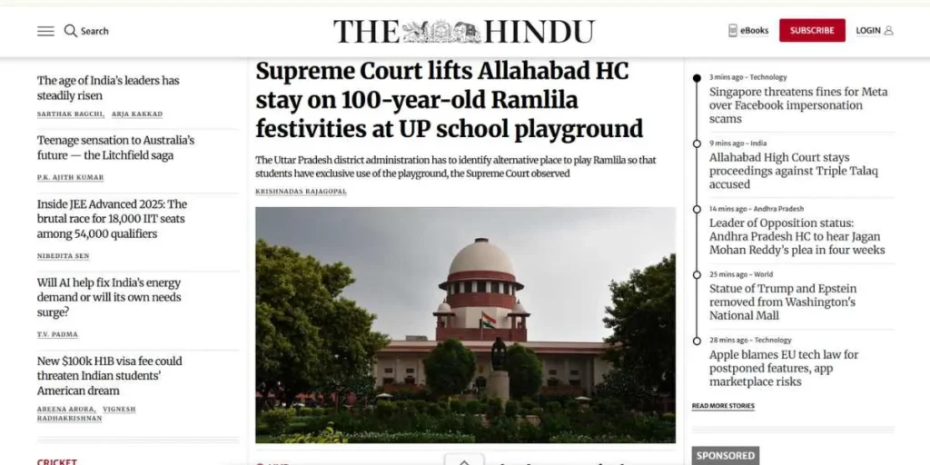 Top News Websites in India