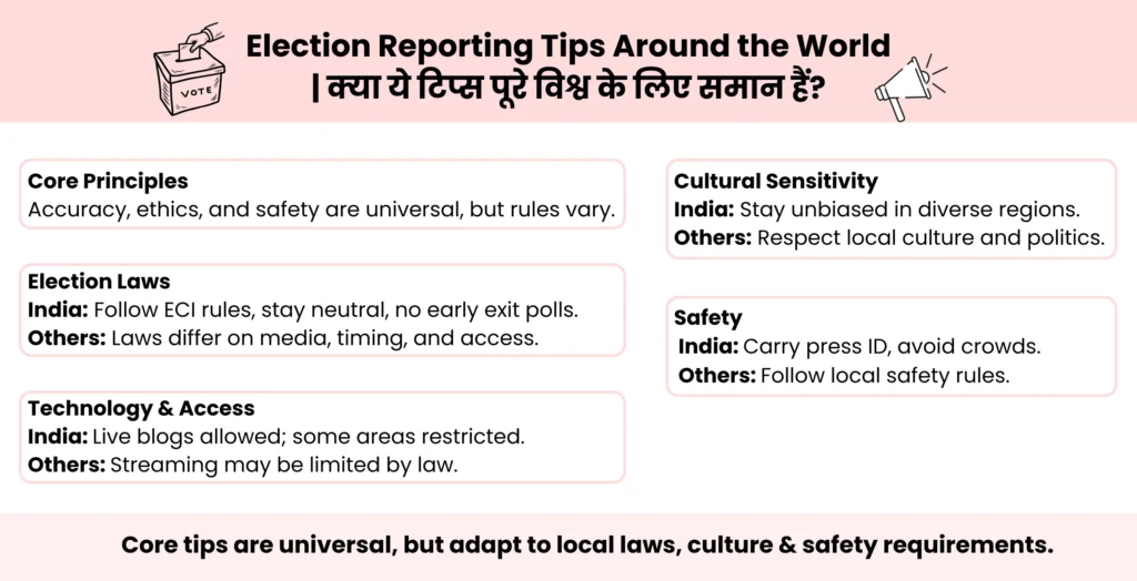 Election Reporting Tips Around the World
