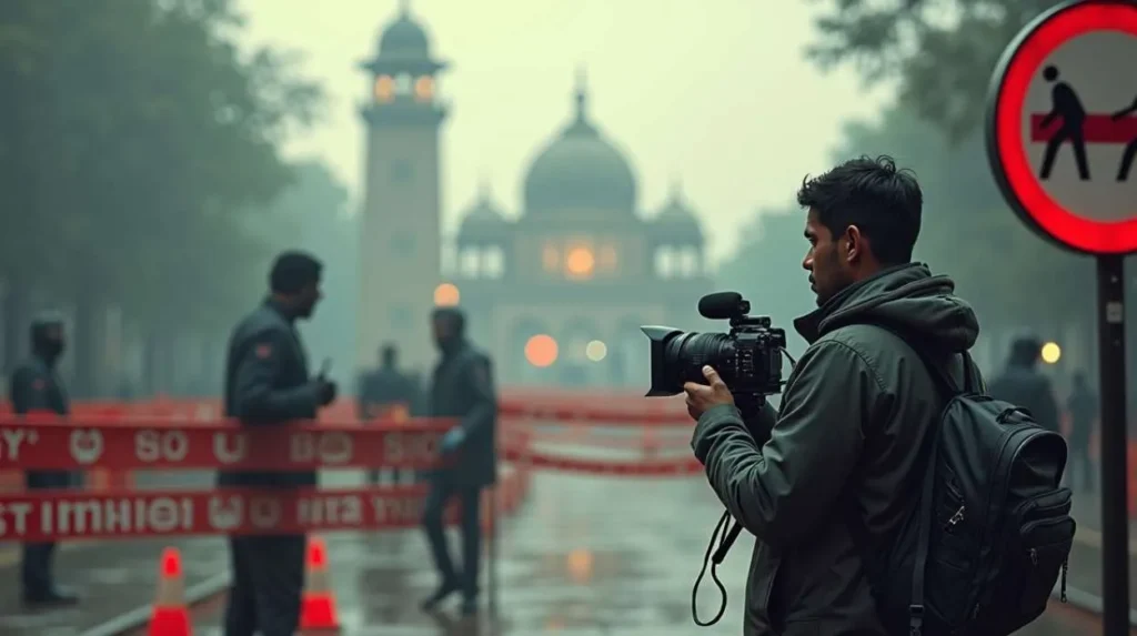 किन जगहों पर पत्रकार कवरेज नहीं कर सकते