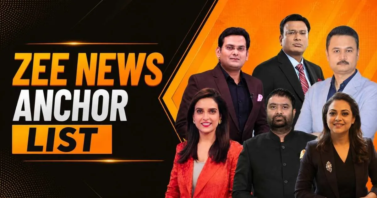 Zee News Anchor List